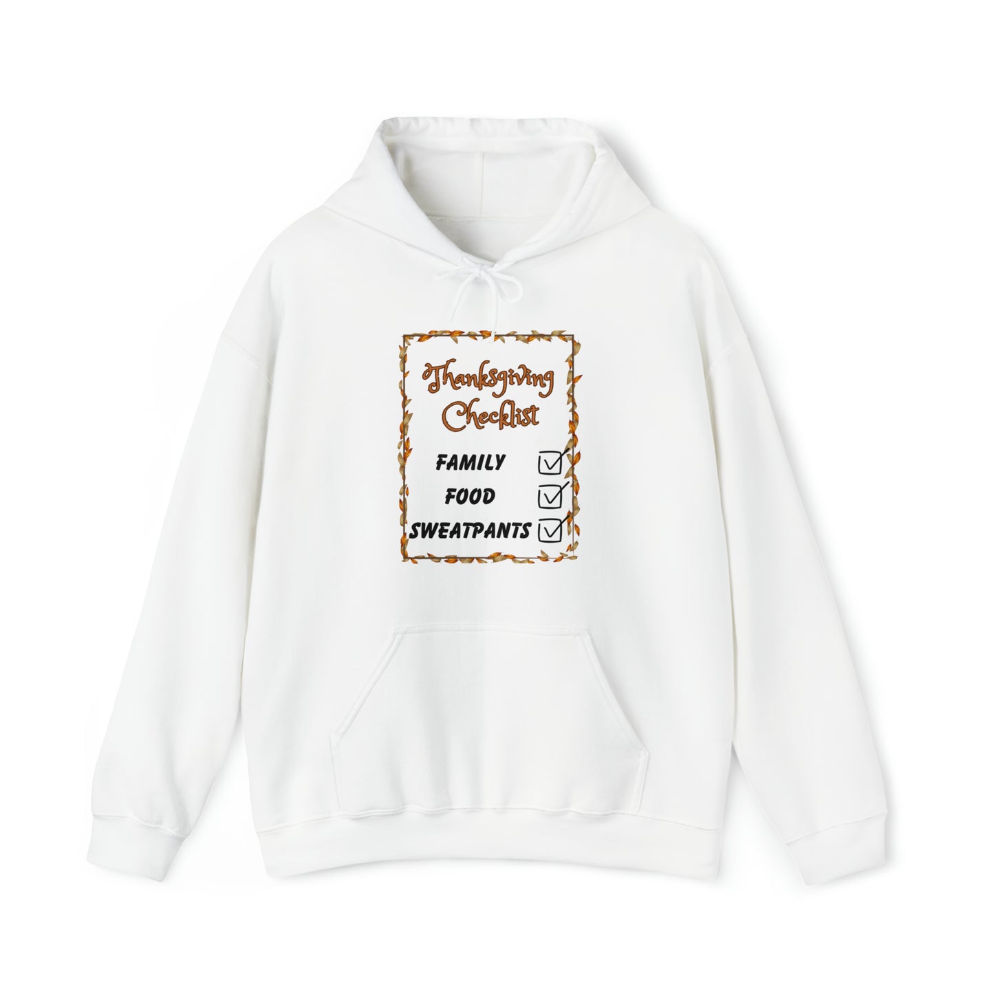 Thanksgiving Checklist Unisex Heavy Blend™ Hooded Sweatshirt