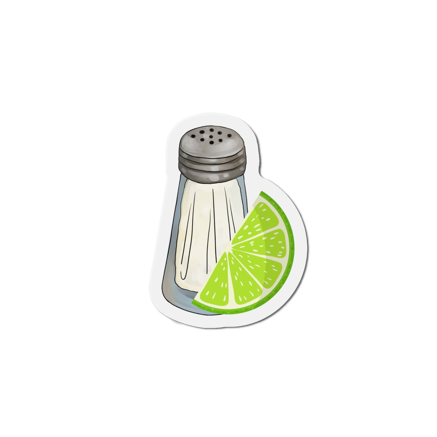 Lime & Salt Die-Cut Magnets