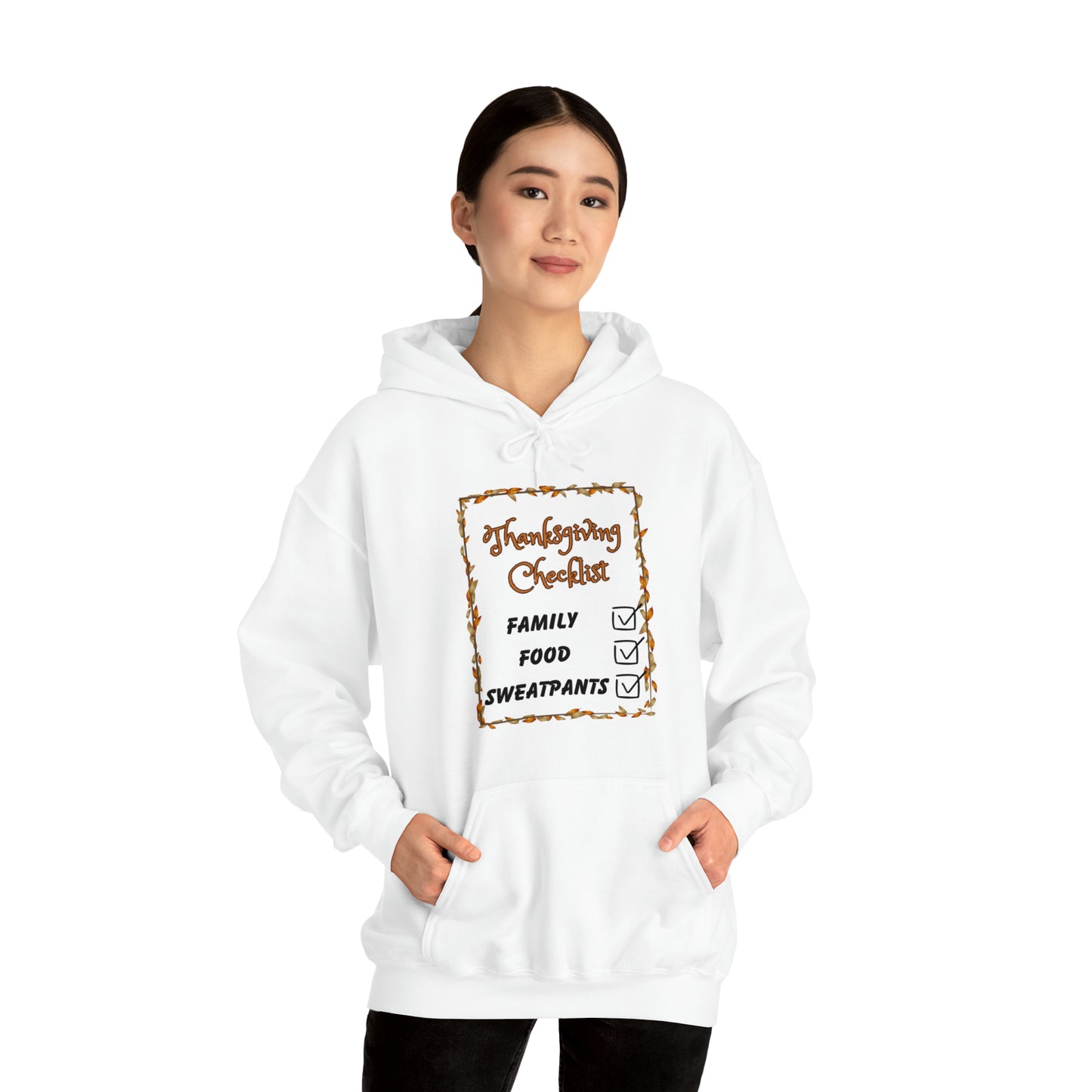 Thanksgiving Checklist Unisex Heavy Blend™ Hooded Sweatshirt