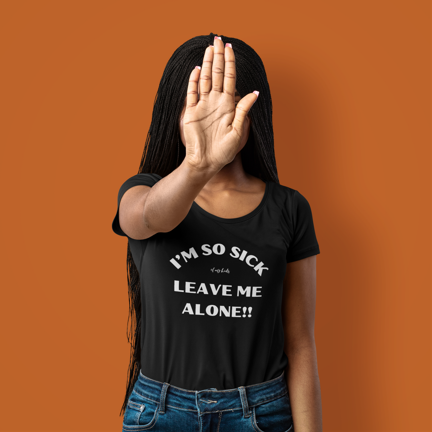 Leave Me Alone Women's Midweight Cotton Tee